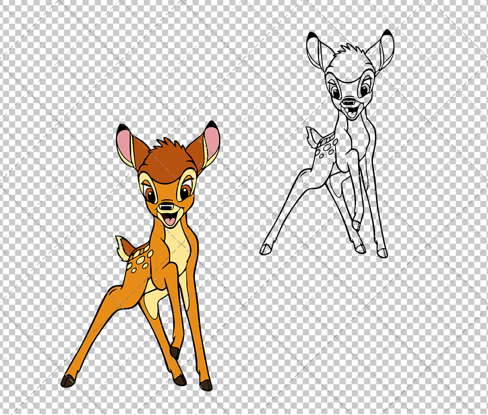 Bambi 003, Svg, Dxf, Eps, Png SvgShopArt