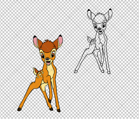 Bambi 003, Svg, Dxf, Eps, Png SvgShopArt