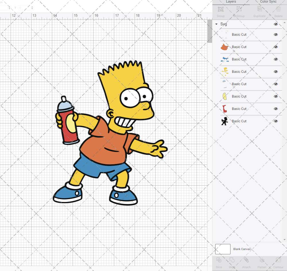 Bart Simpsons - The Simpsons 003, Svg, Dxf, Eps, Png SvgShopArt