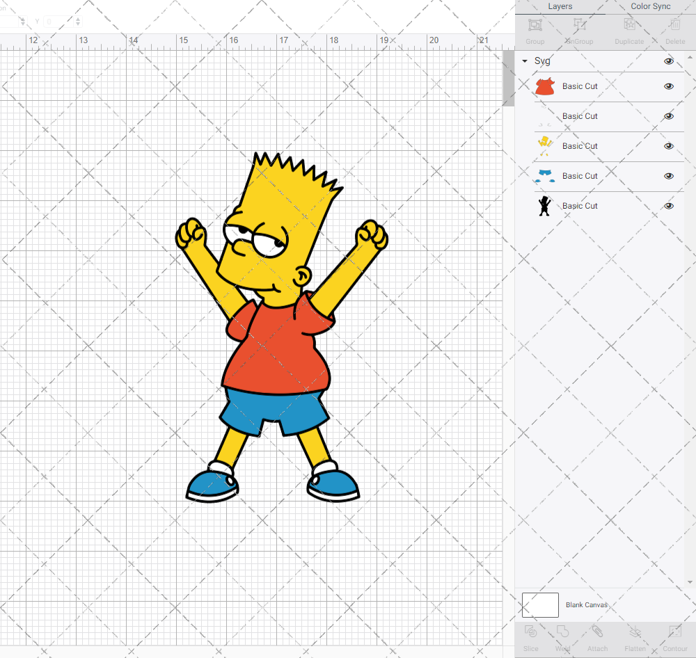 Bart Simpsons - The Simpsons 005, Svg, Dxf, Eps, Png SvgShopArt