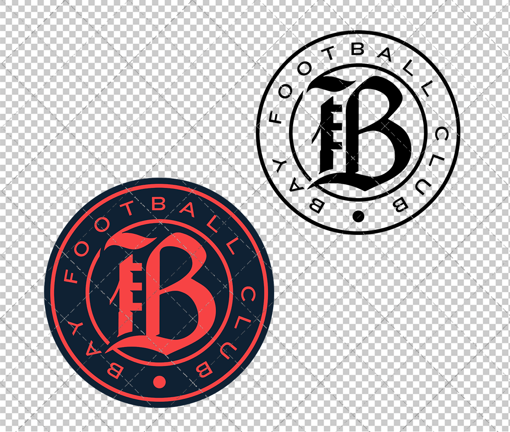 Bay FC Secondary 2023, Svg, Dxf, Eps, Png
