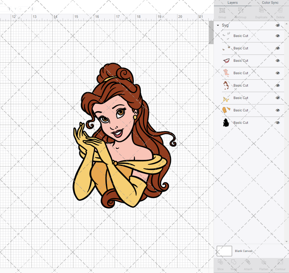 Belle - Beauty and the Beast, Svg, Dxf, Eps, Png SvgShopArt