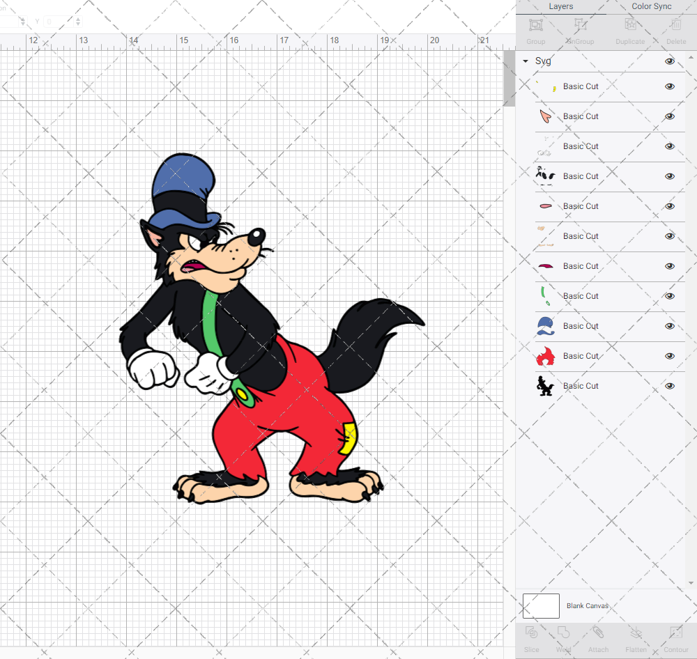 Big Bad Wolf, Svg, Dxf, Eps, Png SvgShopArt