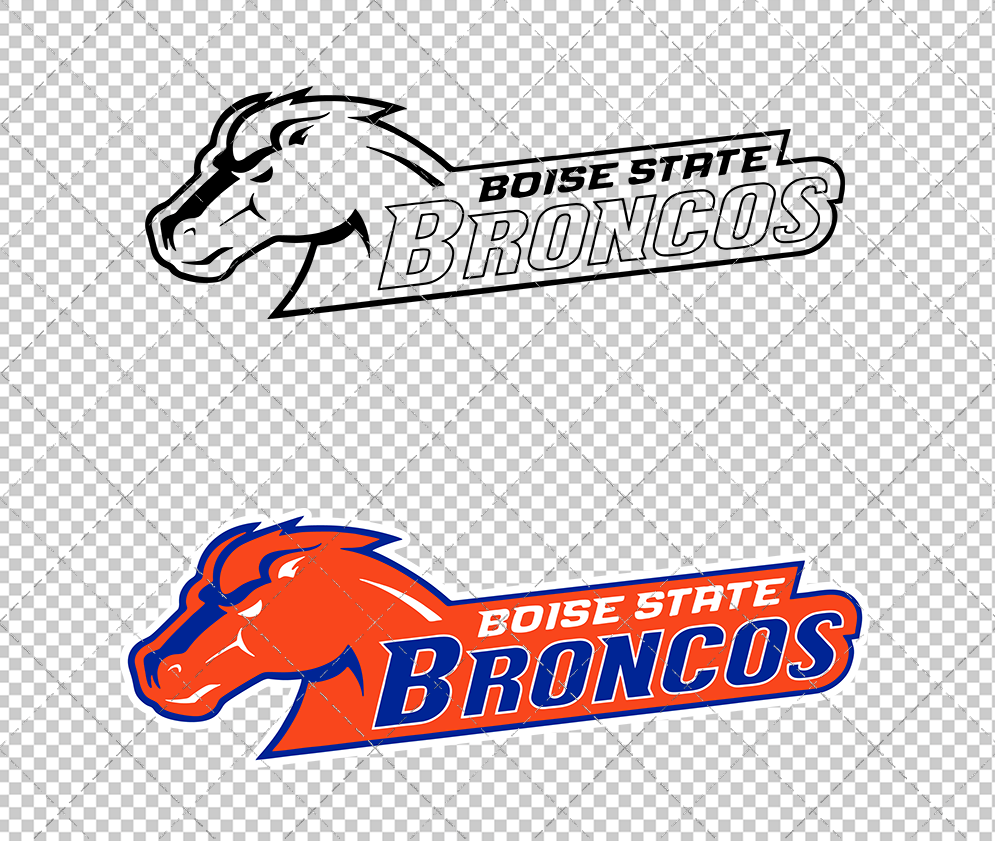Boise State Broncos Secondary 2002 020, Svg, Dxf, Eps, Png