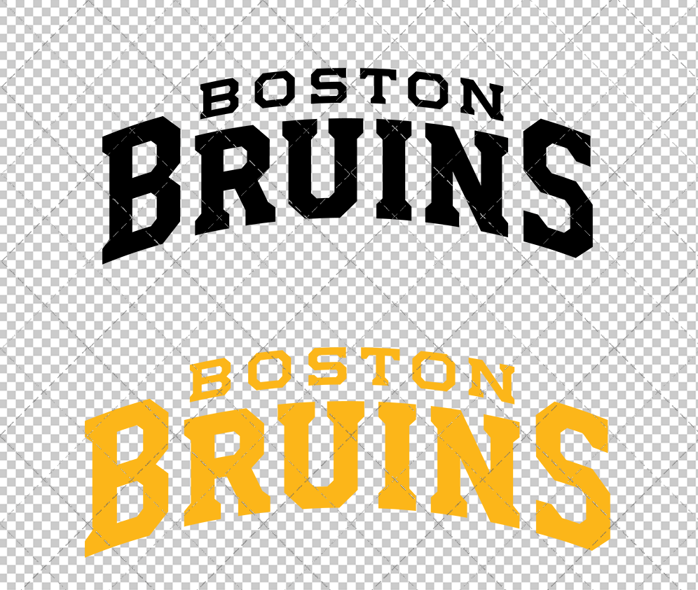 Boston Bruins Wordmark 2024, Svg, Dxf, Eps, Png - SvgShopArt
