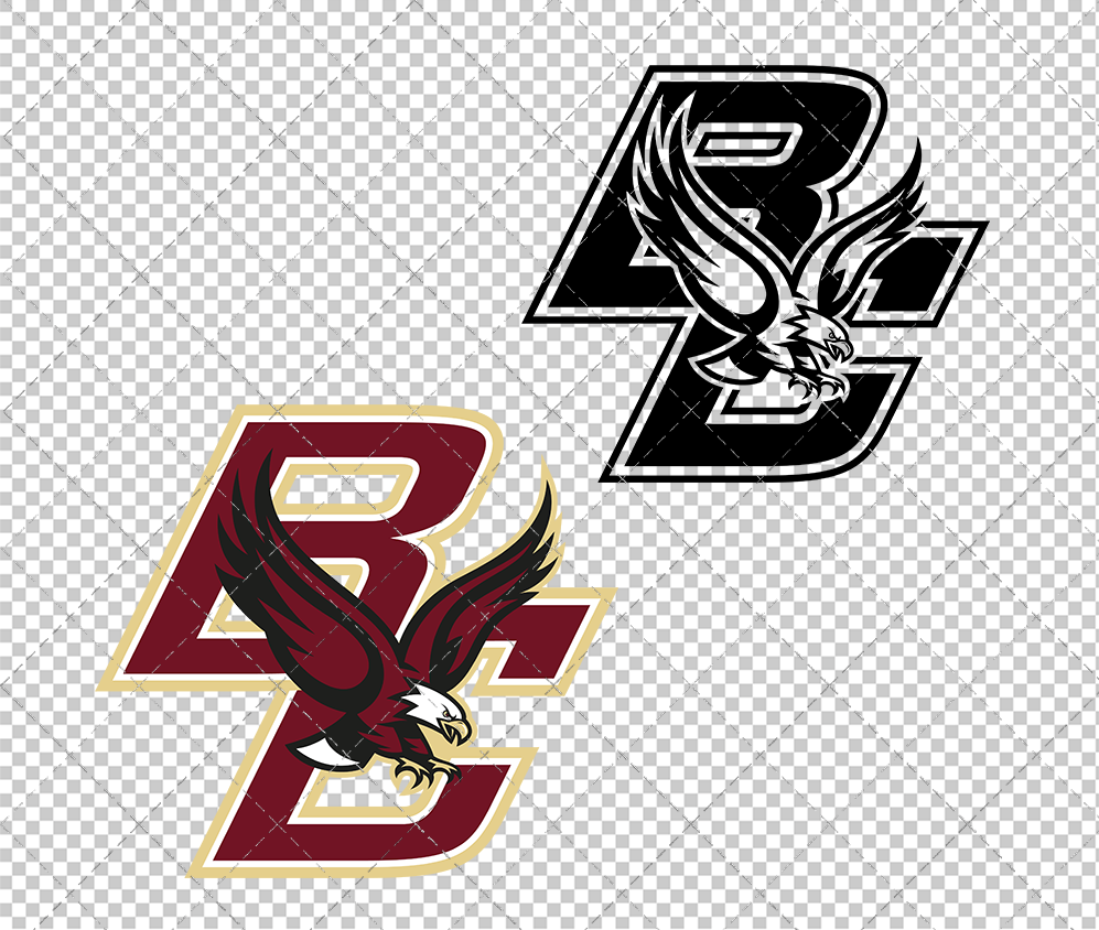 Boston College Eagles Secondary 2000 003, Svg, Dxf, Eps, Png