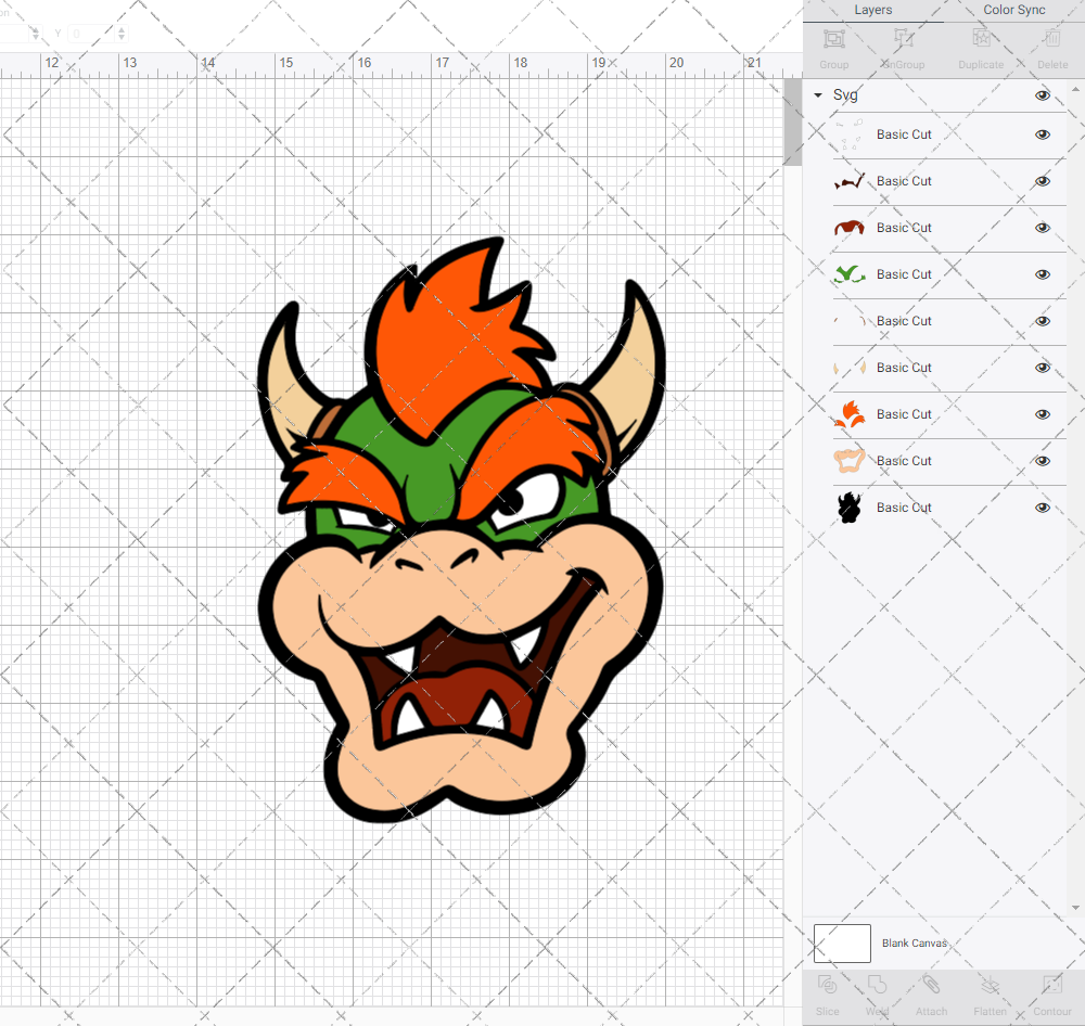 Bowser - Super Mario Bros 003, Svg, Dxf, Eps, Png SvgShopArt