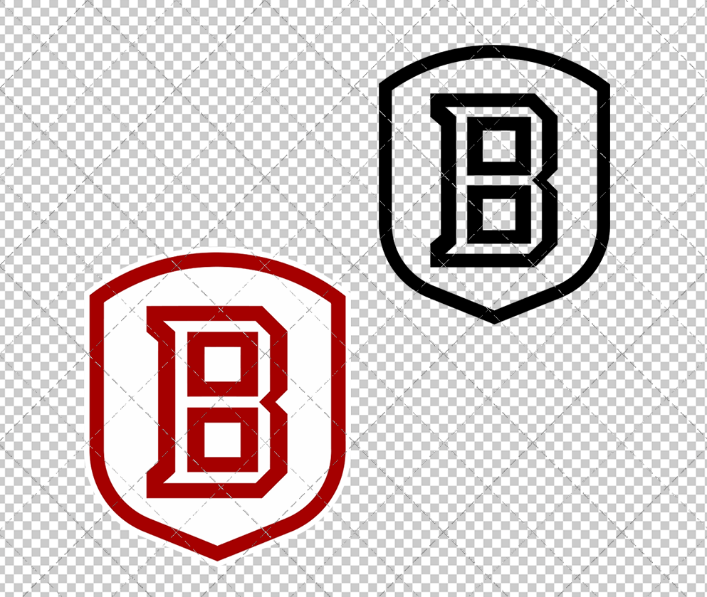 Bradley Braves Alternate 2012 002, Svg, Dxf, Eps, Png