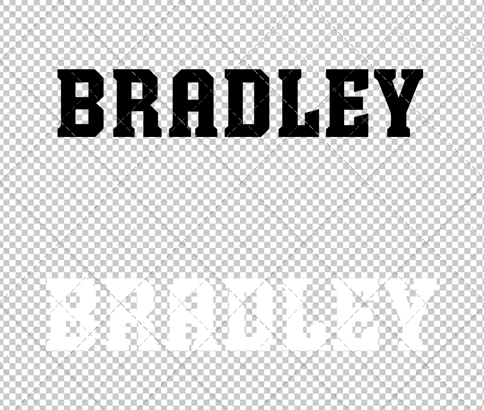 Bradley Braves Wordmark 2012 002, Svg, Dxf, Eps, Png