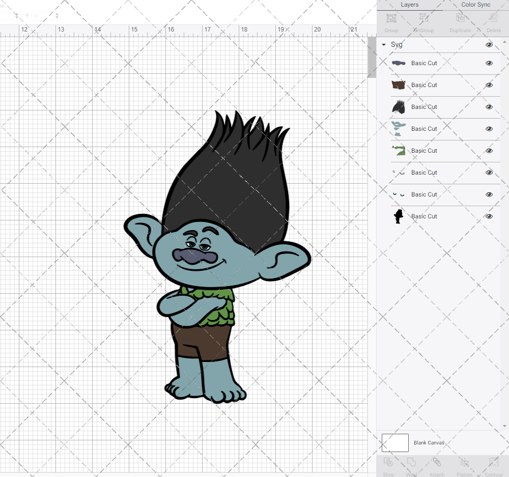 Branch - Trolls, Svg, Dxf, Eps, Png SvgShopArt