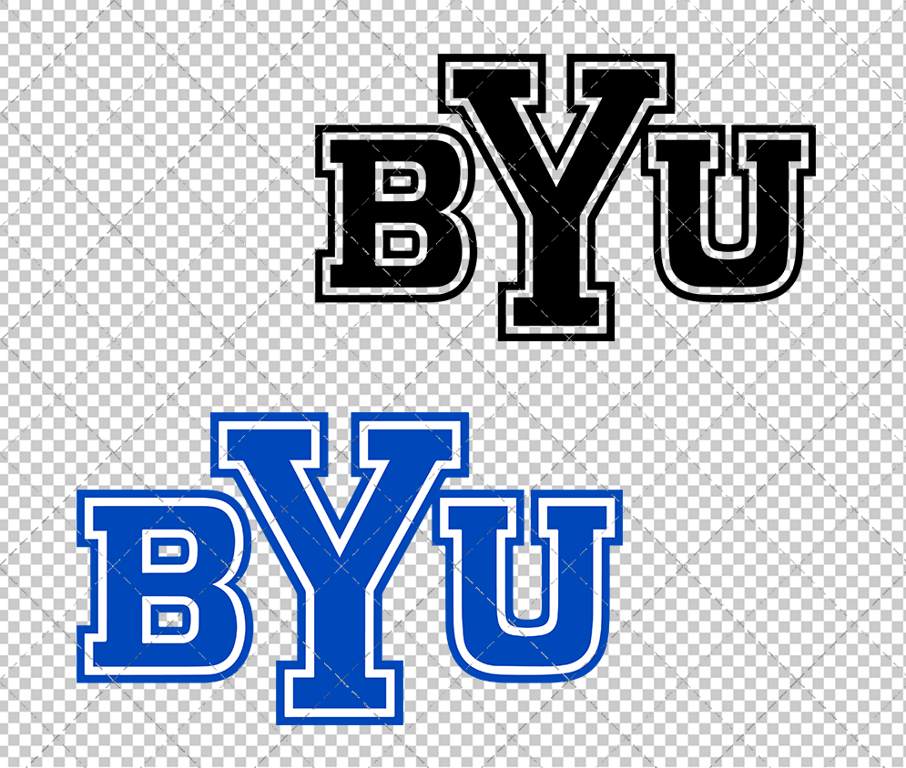 Brigham Young Cougars Alternate 2016 002, Svg, Dxf, Eps, Png