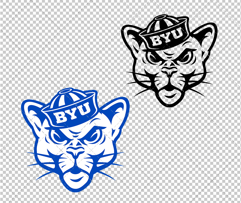 Brigham Young Cougars Alternate 2016 004, Svg, Dxf, Eps, Png