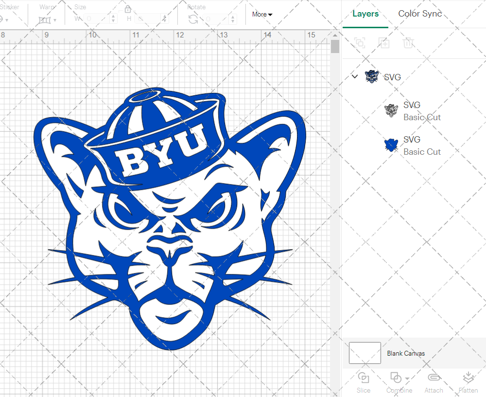 Brigham Young Cougars Alternate 2016 004, Svg, Dxf, Eps, Png 002