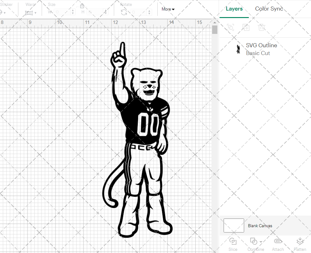 Brigham Young Cougars Mascot 2010, Svg, Dxf, Eps, Png 003