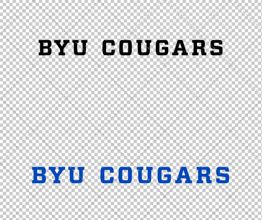 Brigham Young Cougars Wordmark 2016 003, Svg, Dxf, Eps, Png
