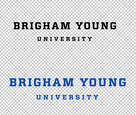 Brigham Young Cougars Wordmark 2016, Svg, Dxf, Eps, Png