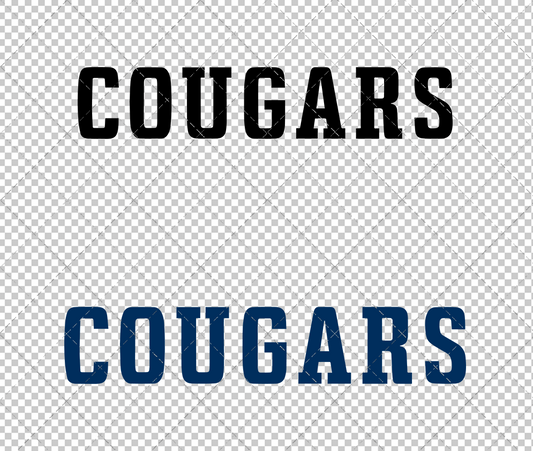 Brigham Young Cougars Wordmark 2019, Svg, Dxf, Eps, Png