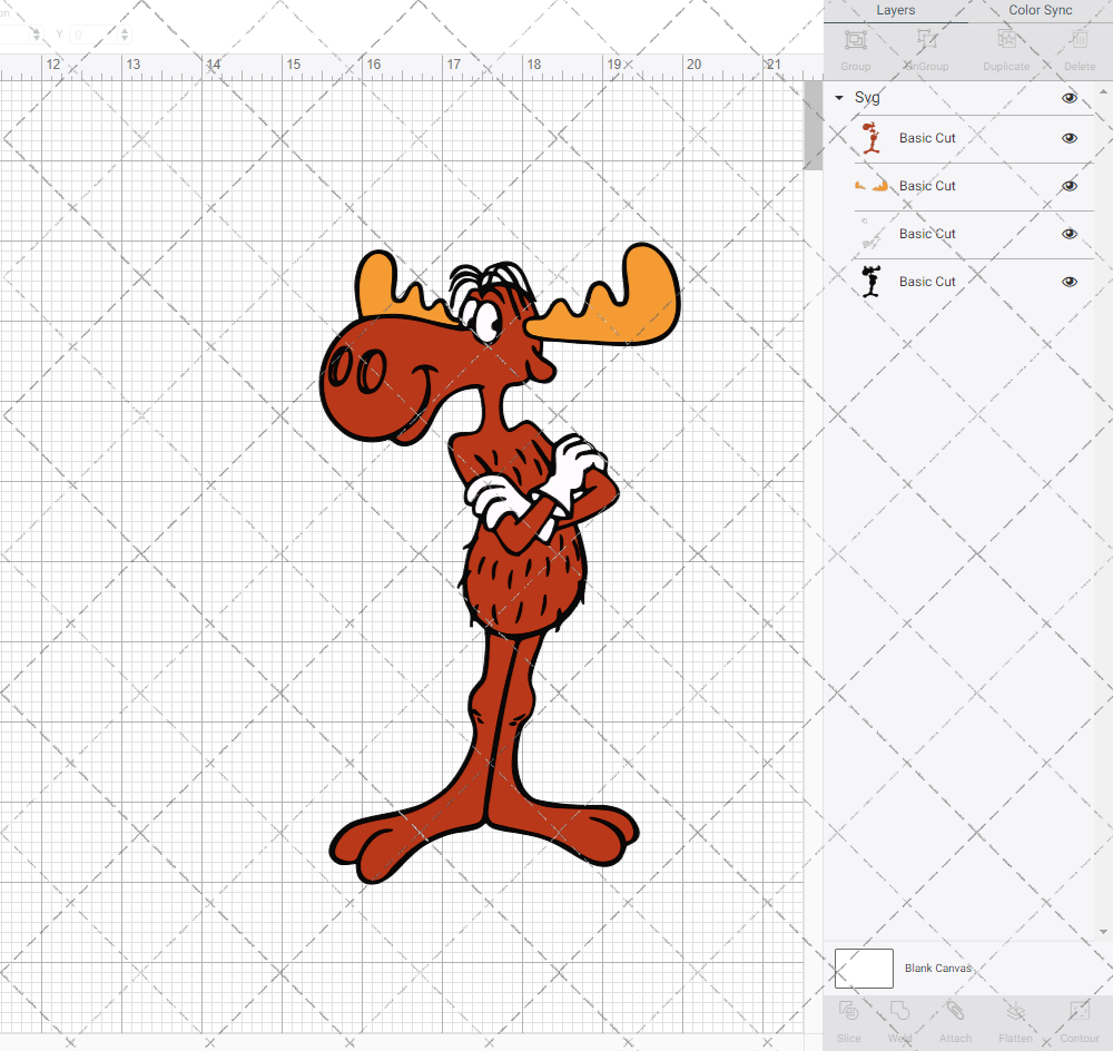 Bullwinkle - Rocky and Bullwinkle, Svg, Dxf, Eps, Png SvgShopArt
