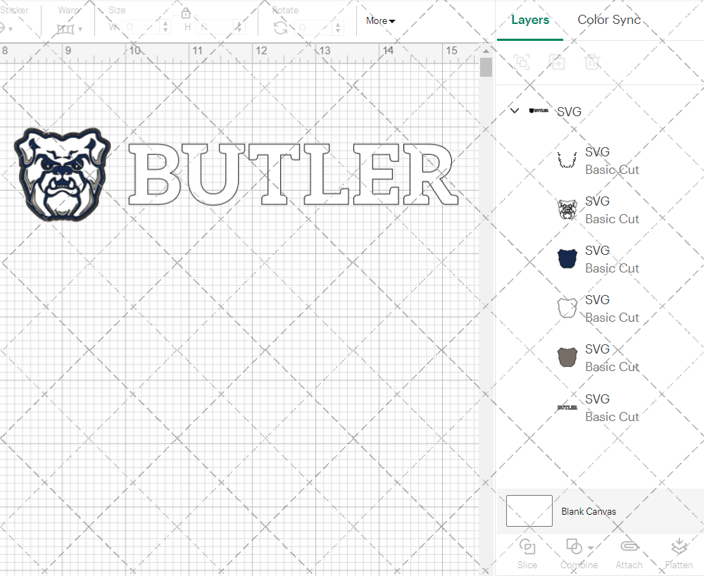 Butler Bulldogs Alternate 2015 002, Svg, Dxf, Eps, Png - SvgShopArt
