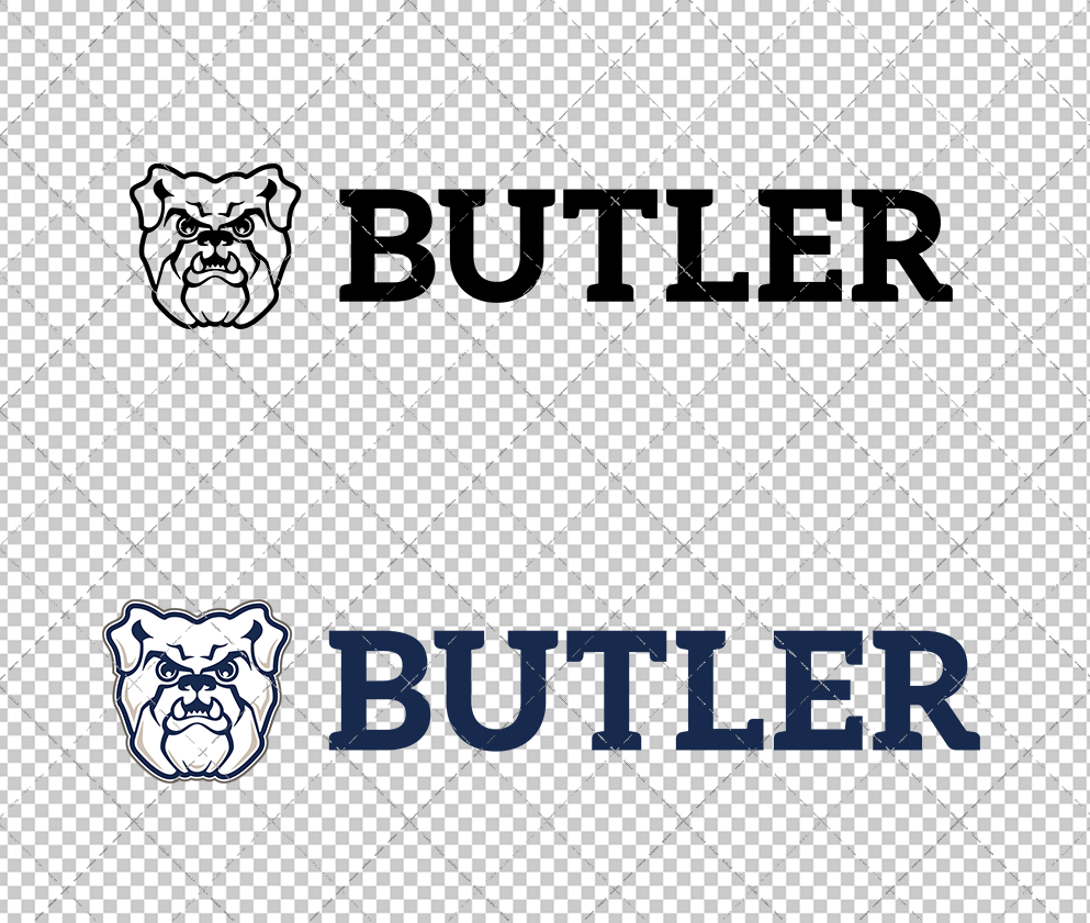 Butler Bulldogs Alternate 2015, Svg, Dxf, Eps, Png - SvgShopArt