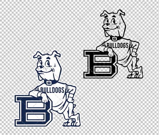 Butler Bulldogs Secondary 1970, Svg, Dxf, Eps, Png - SvgShopArt