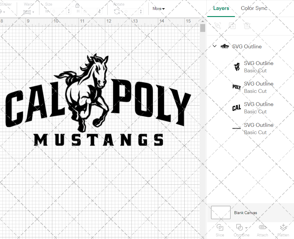 Cal Poly Mustangs Secondary 2006, Svg, Dxf, Eps, Png - SvgShopArt