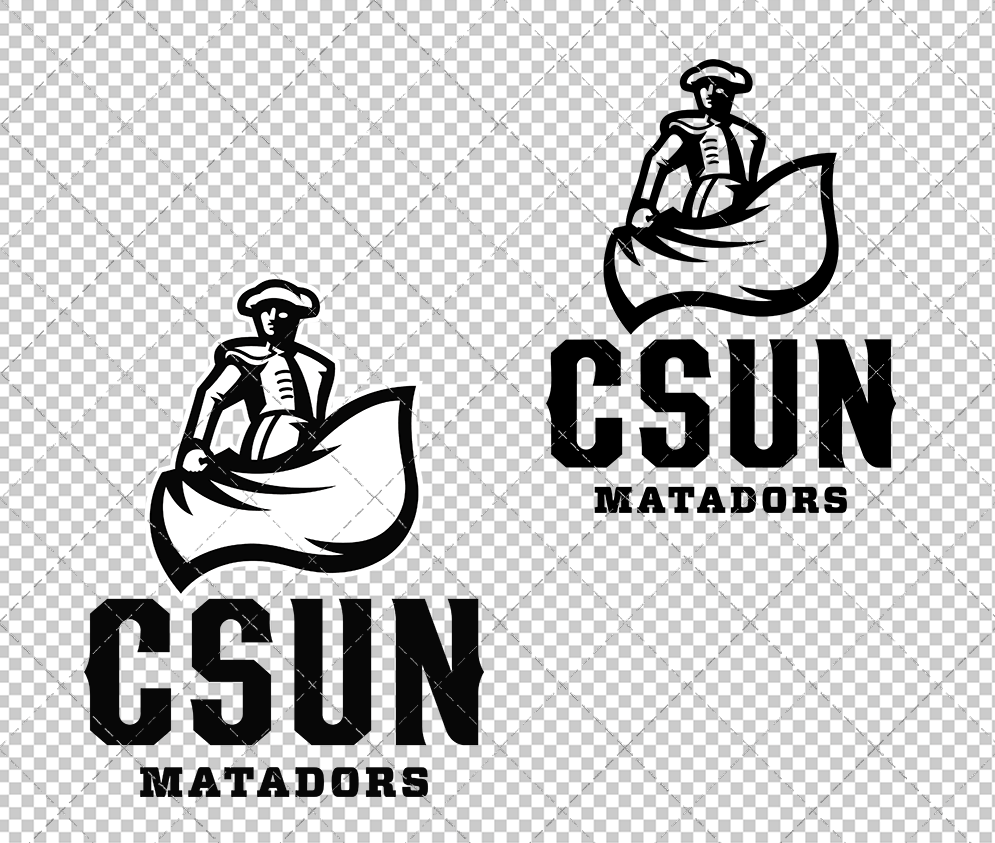 Cal State Northridge Matadors Secondary 2014 002, Svg, Dxf, Eps, Png - SvgShopArt