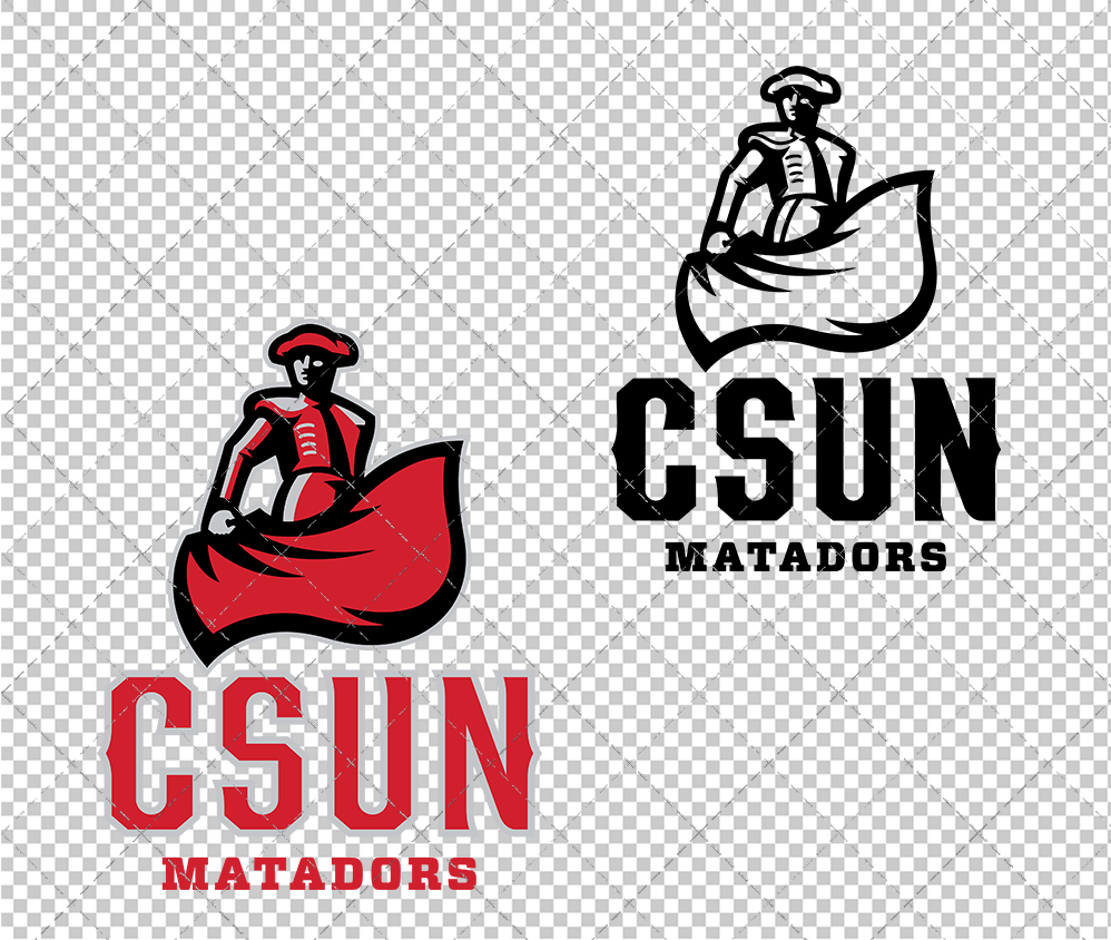 Cal State Northridge Matadors Secondary 2014 002, Svg, Dxf, Eps, Png - SvgShopArt