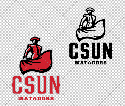 Cal State Northridge Matadors Secondary 2014 002, Svg, Dxf, Eps, Png - SvgShopArt