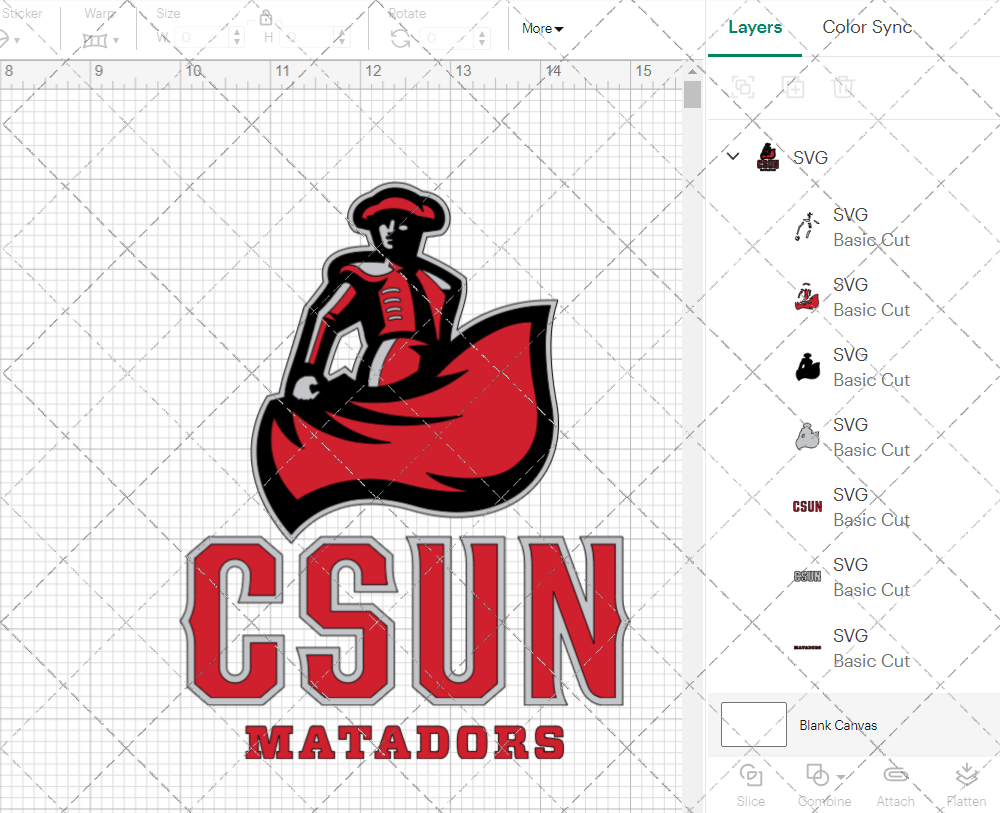 Cal State Northridge Matadors Secondary 2014 002, Svg, Dxf, Eps, Png - SvgShopArt