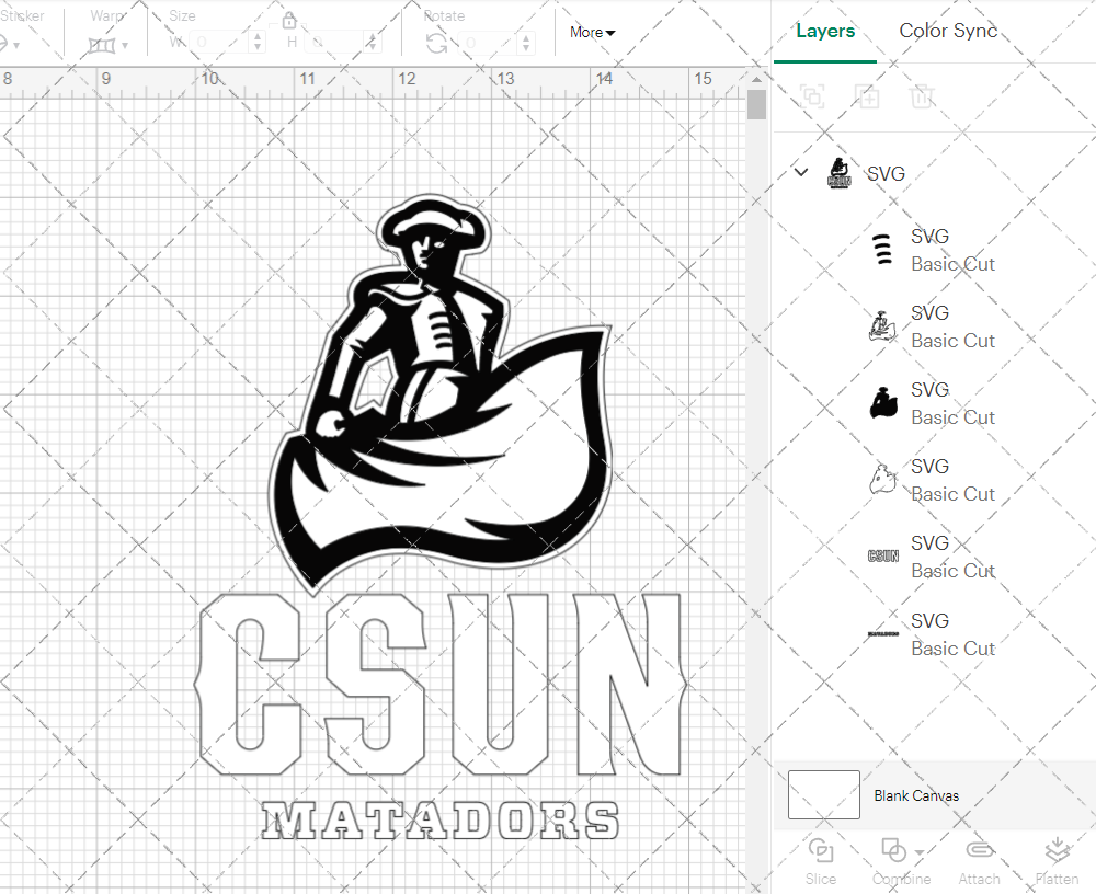 Cal State Northridge Matadors Secondary 2014 004, Svg, Dxf, Eps, Png - SvgShopart