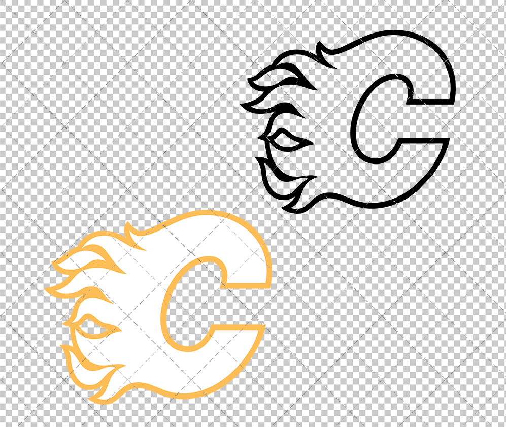 Calgary Flames Alternate 2020, Svg, Dxf, Eps, Png - SvgShopArt