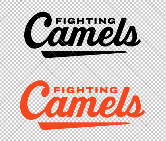 Campbell Fighting Camels Wordmark 2023 015, Svg, Dxf, Eps, Png - SvgShopArt