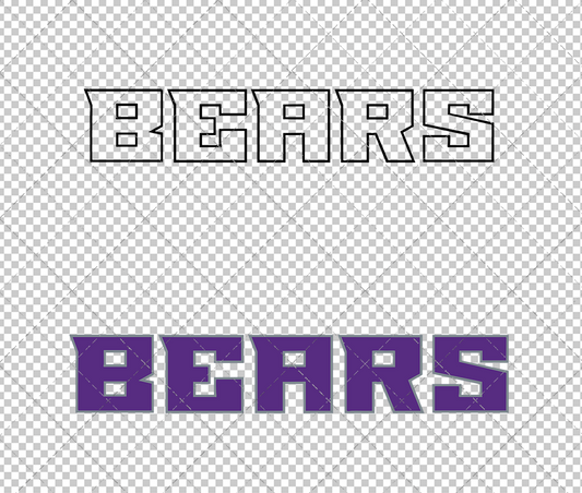 Central Arkansas Bears Wordmark 2017, Svg, Dxf, Eps, Png - SvgShopArt