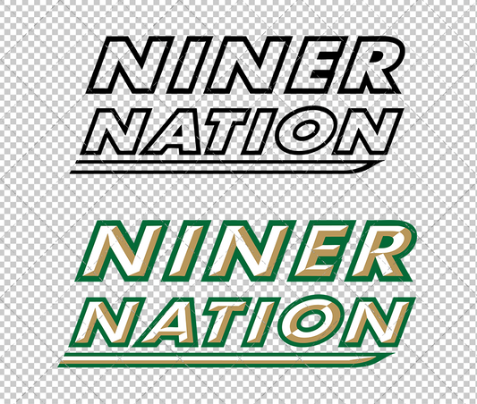 Charlotte 49ers Wordmark 2006, Svg, Dxf, Eps, Png - SvgShopArt