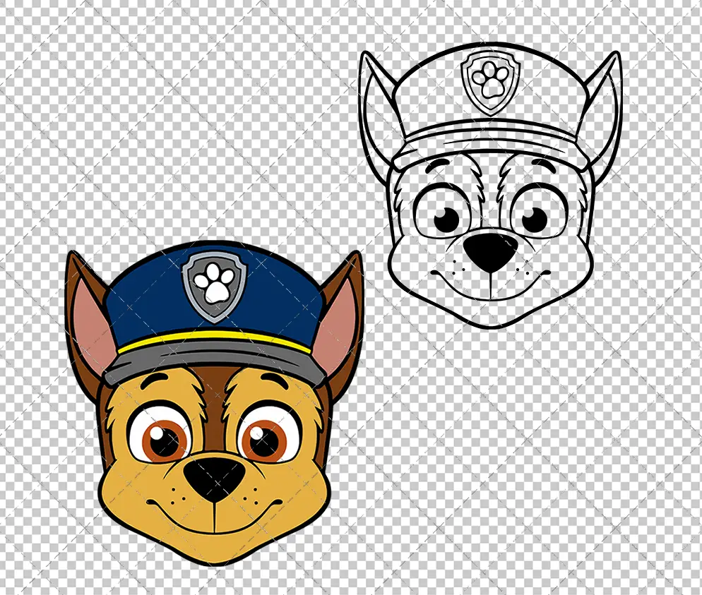Chase - Paw Patrol, Svg, Dxf, Eps, Png SvgShopArt