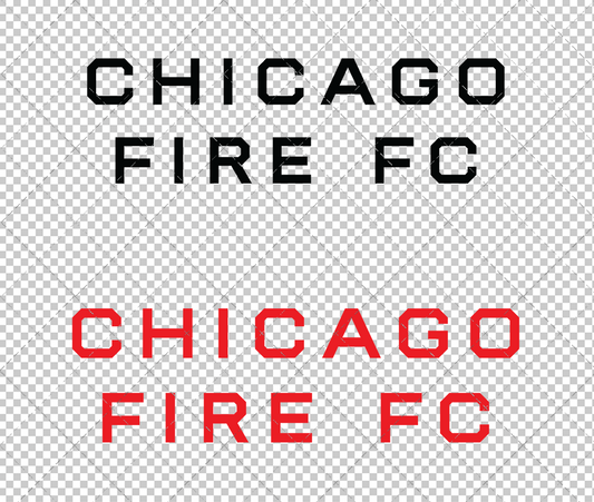 Chicago Fire Wordmark 2022 002, Svg, Dxf, Eps, Png - SvgShopArt