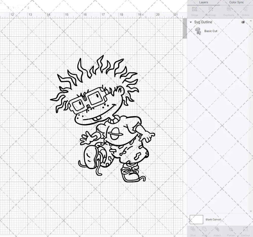 Chuckie Finster - Rugrats, Svg, Dxf, Eps, Png SvgShopArt