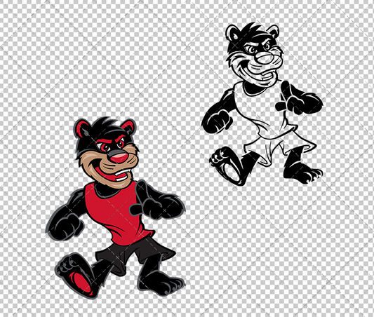 Cincinnati Bearcats Mascot 2015, Svg, Dxf, Eps, Png - SvgShopArt