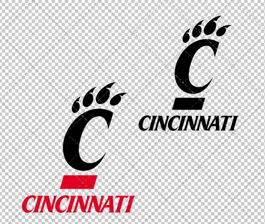 Cincinnati Bearcats Secondary 2005 003, Svg, Dxf, Eps, Png - SvgShopArt
