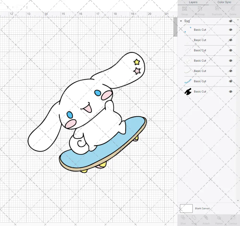 Cinnamoroll - Sanrio 002, Svg, Dxf, Eps, Png SvgShopArt