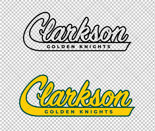 Clarkson Golden Knights Jersey 2019 015, Svg, Dxf, Eps, Png - SvgShopArt