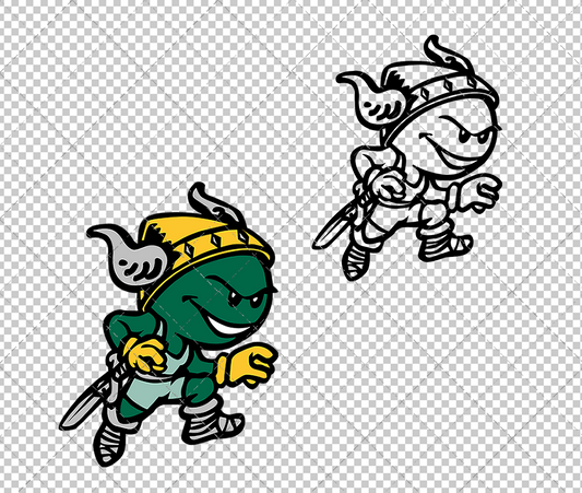 Cleveland State Vikings Secondary 1999 003, Svg, Dxf, Eps, Png - SvgShopArt