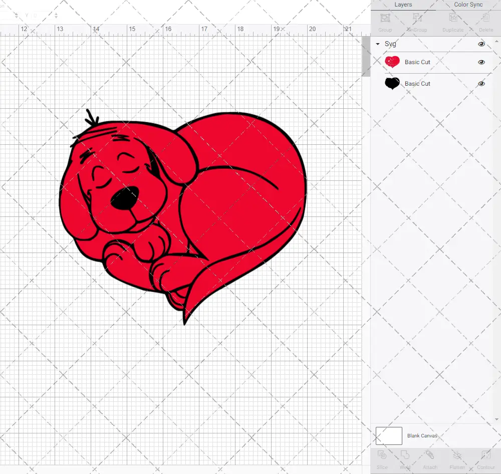 Clifford - Big Red Dog 002, Svg, Dxf, Eps, Png SvgShopArt