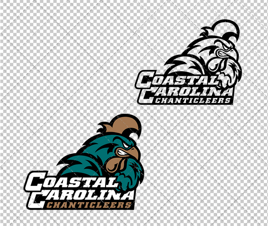 Coastal Carolina Chanticleers Alternate 2016 002, Svg, Dxf, Eps, Png - SvgShopArt
