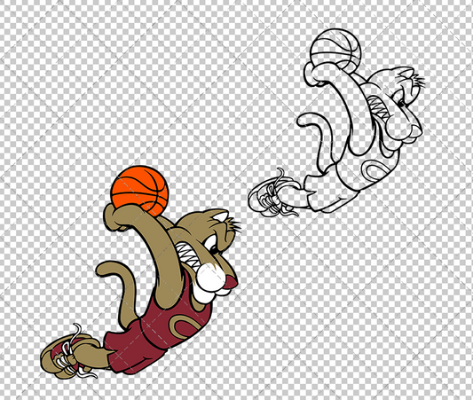 College of Charleston Cougars Mascot 1997 003, Svg, Dxf, Eps, Png - SvgShopArt