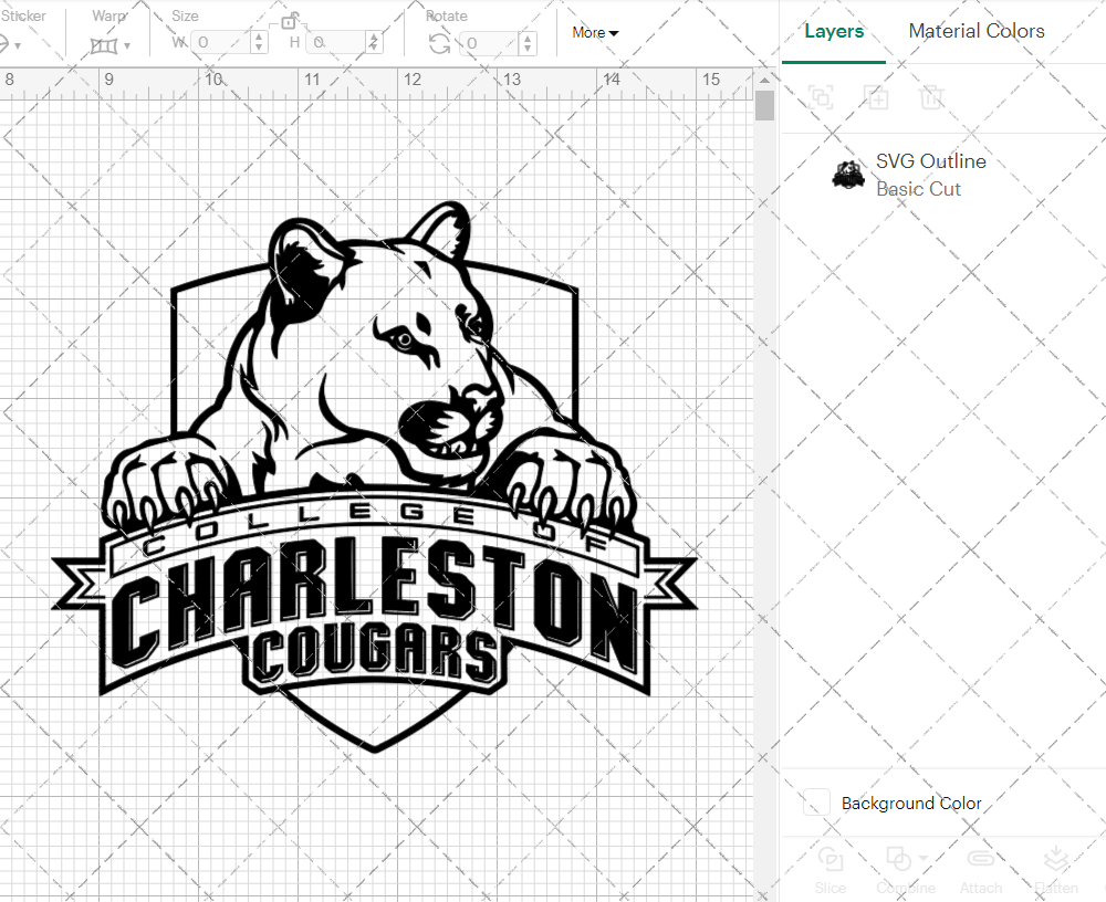 College of Charleston Cougars Secondary 2003 006, Svg, Dxf, Eps, Png - SvgShopArt