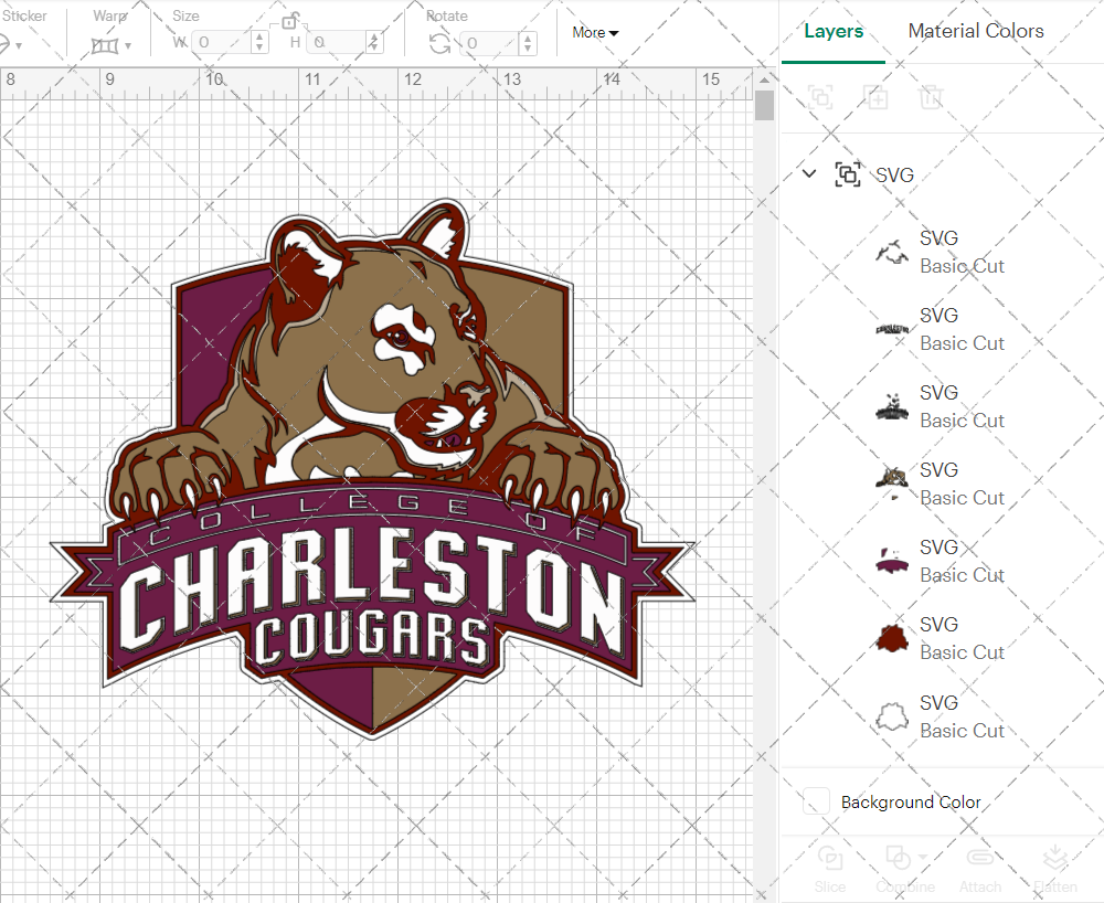College of Charleston Cougars Secondary 2003 007, Svg, Dxf, Eps, Png - SvgShopArt