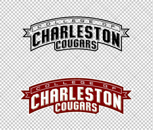 College of Charleston Cougars Wordmark 2008, Svg, Dxf, Eps, Png - SvgShopArt