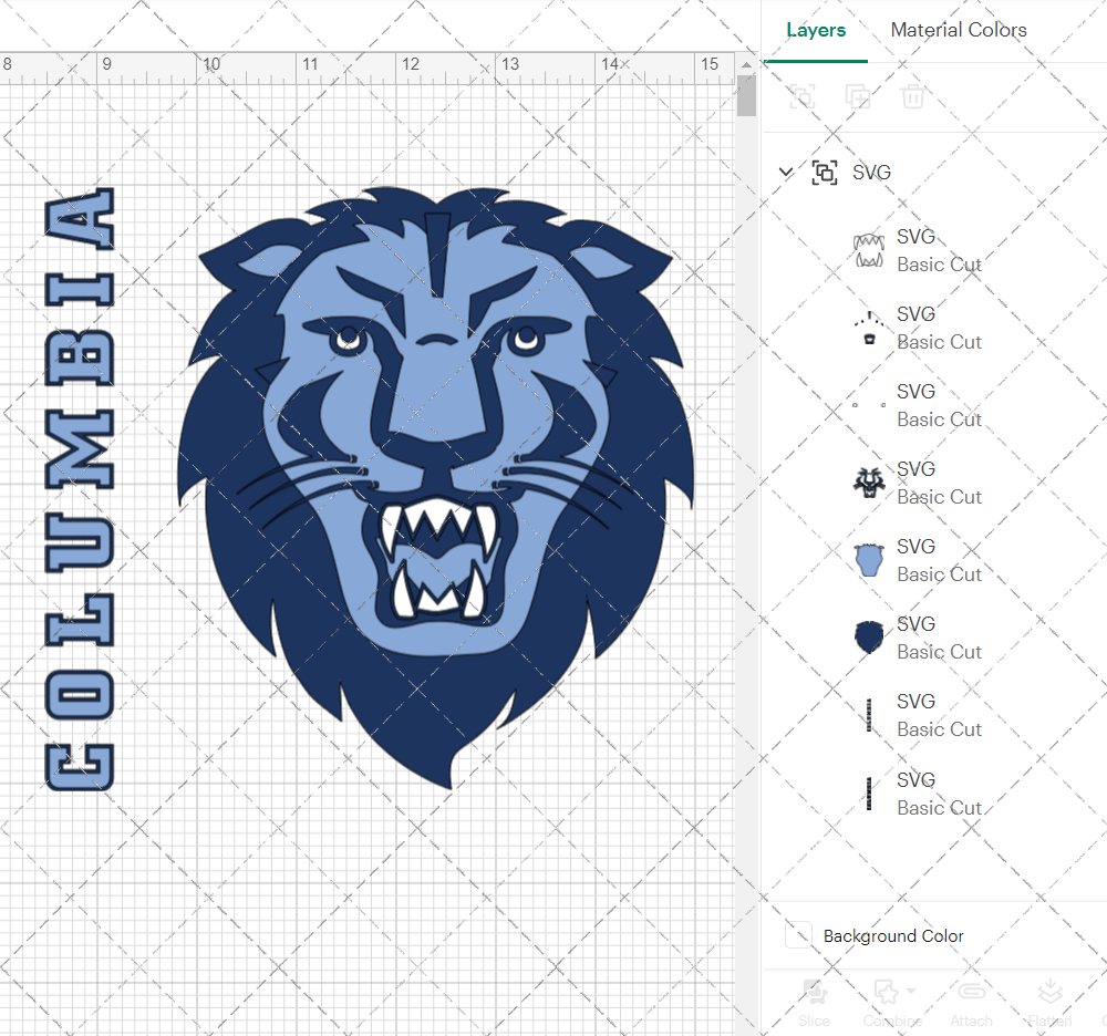 Columbia Lions Alternate 2025 003, Svg, Dxf, Eps, Png - SvgShopArt